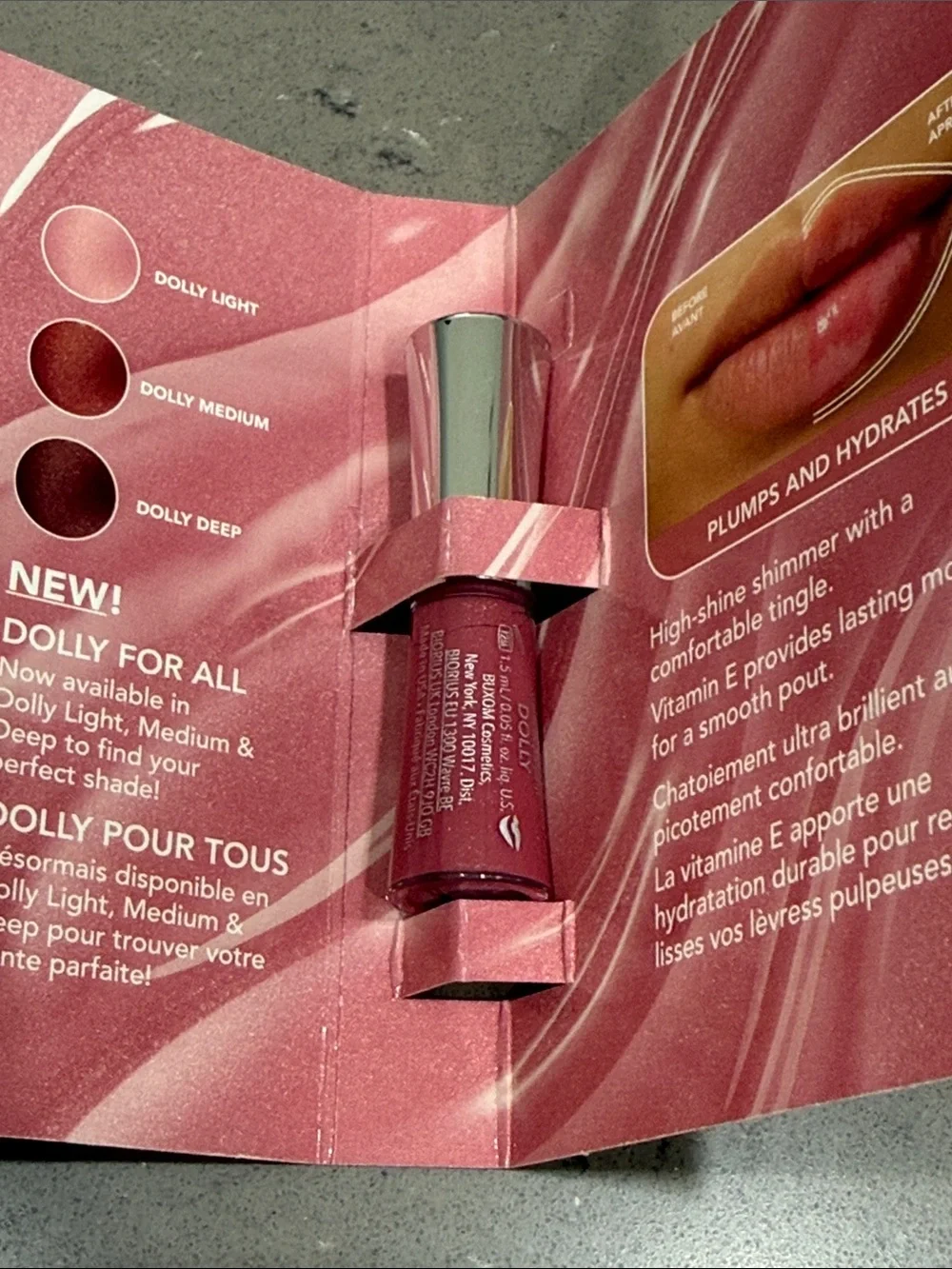 Buxom Lip Polish & Gloss  set of Two Mini Size, new